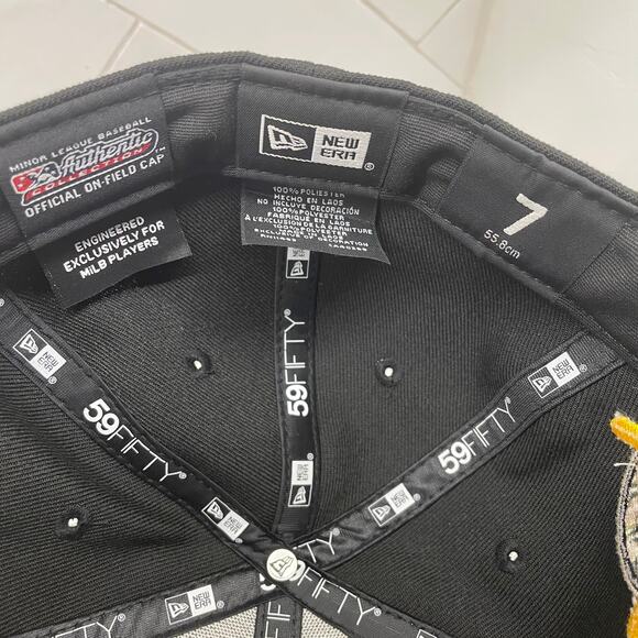 New Era 59FIFTY OKC Camouflage Fitted Hat 7 Black Camo Stars MLB On-Field Cap - Picture 7 of 8